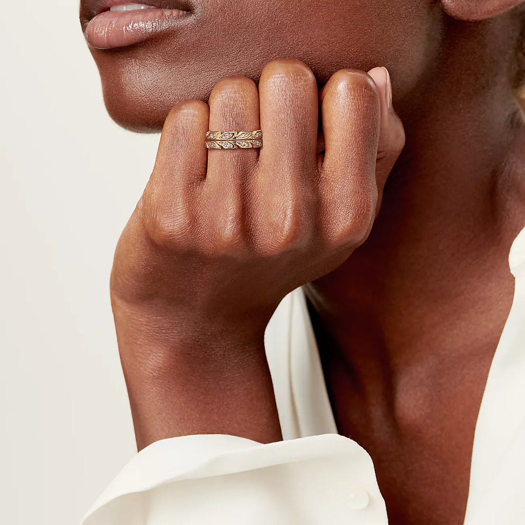 Victoria Vine 18K Yellow Gold Ring