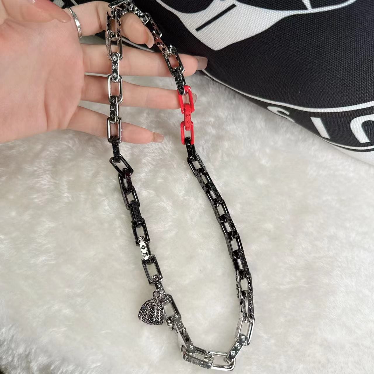 Louis Vuitton x YK Monogram Chain 18K Gold Necklace