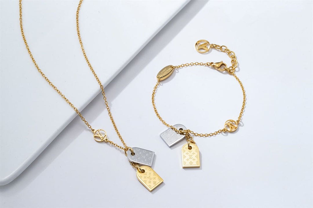 Louis Vuitton Nanogram 18K Gold Necklace