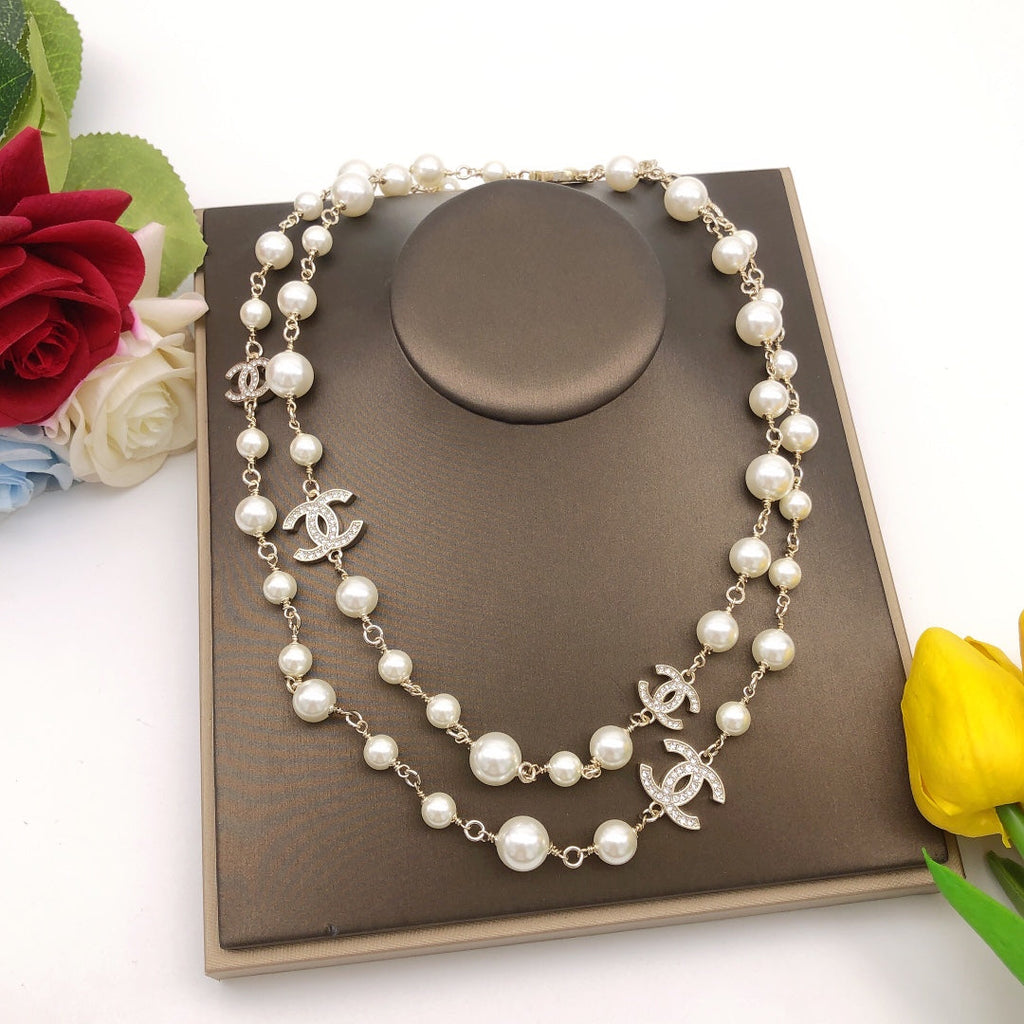 Chanel Long Pearls 18K Gold Necklace