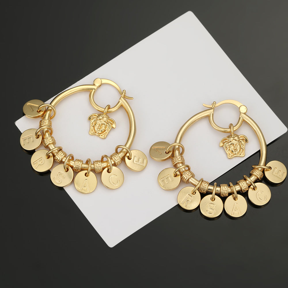 Vers Circle 18K Gold Earrings