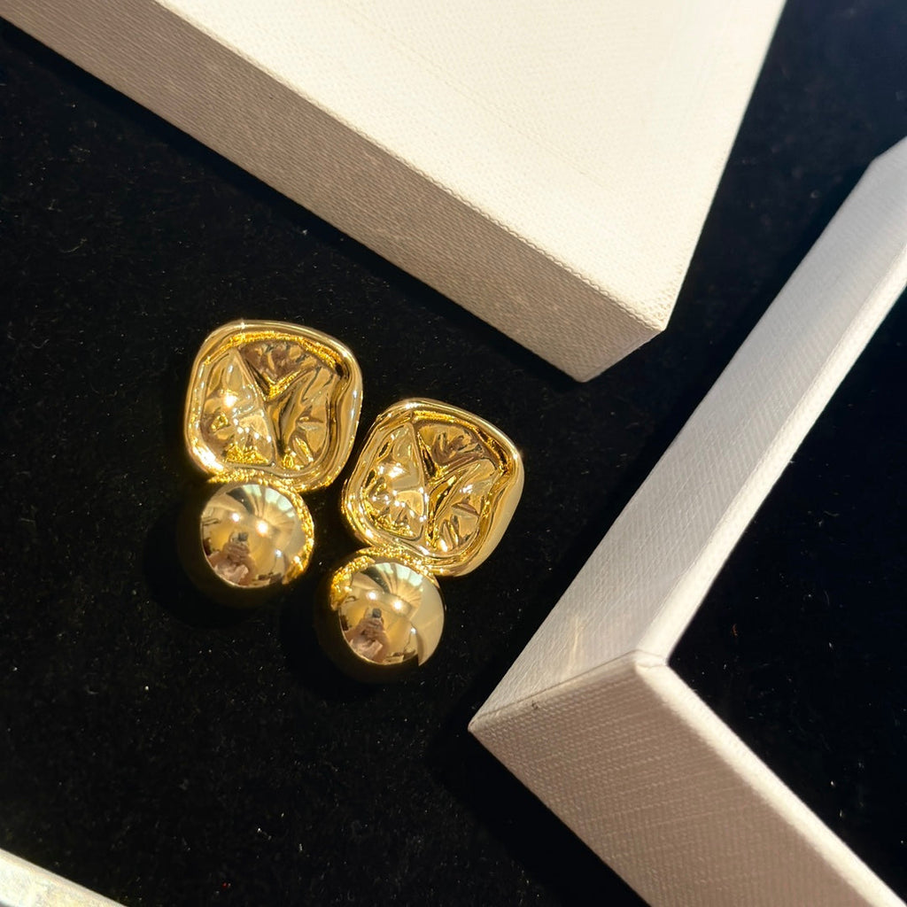 Celine Vintage 18K Gold Earrings
