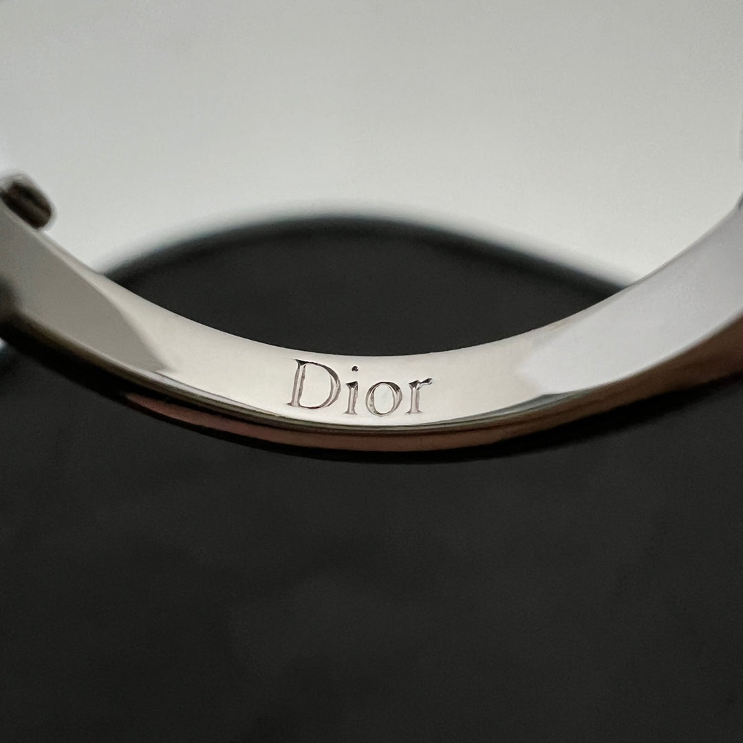 Dior Blue Heart 18K Gold Ring
